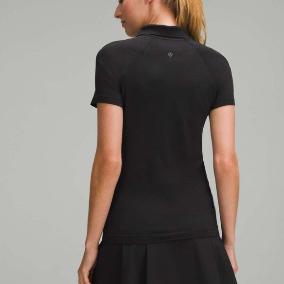 Lululemon Swiftly Tech Short-Sleeve Polo Shirt, Black, Size 10 - Picture 2 of 12